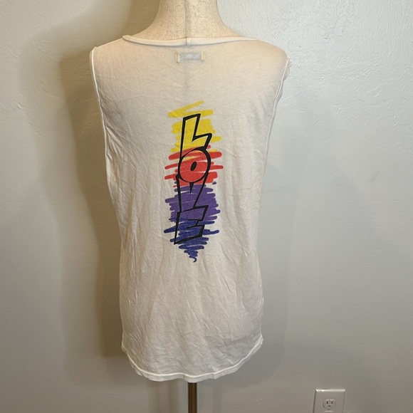 LAUREN MOSHI ASHLIN TANK GRAPHIC ON FRONT AND BACK LARGE - Picture 5 of 8